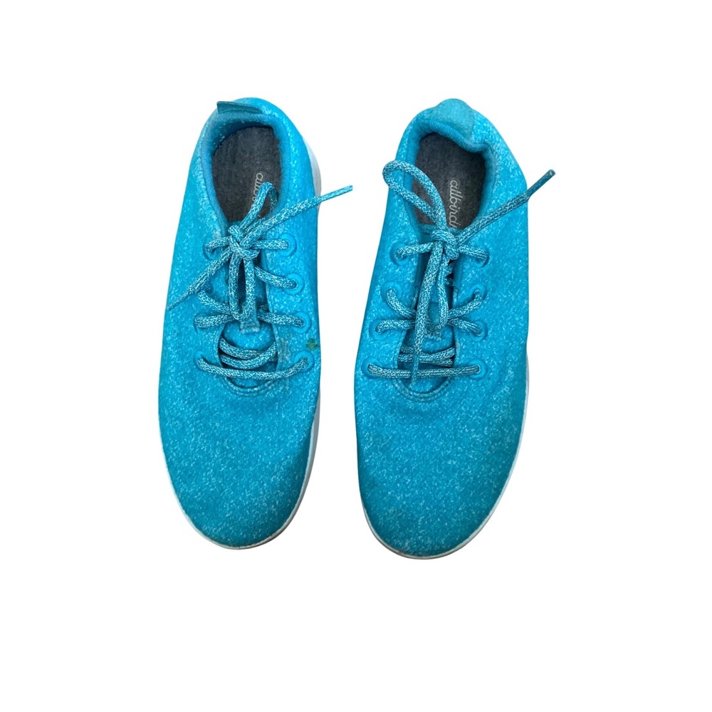 Allbirds Mens Wool Runner Blue Teal Low Top Sneakers Size M10 WR M10 0322 NV1